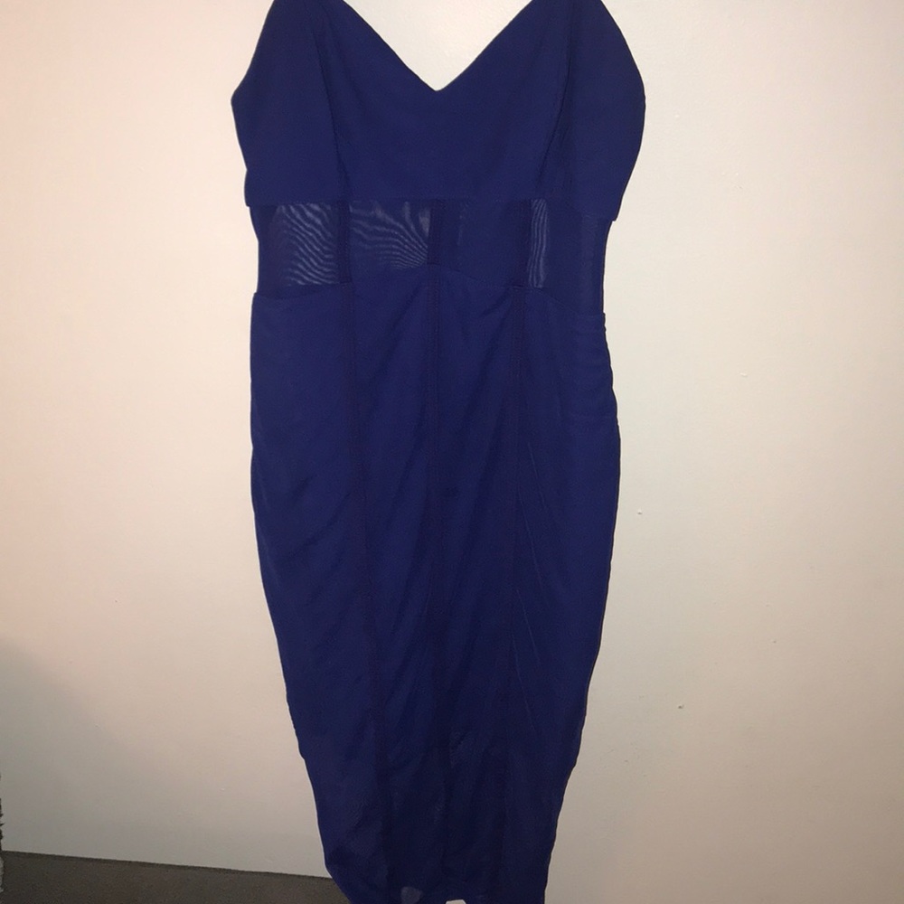 Mesh Royal Blue Dress